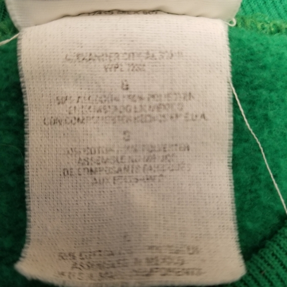 {S} VINTAGE St. Patrick's Day Sweatshirt Green Clovers Luck Of The Irish - Picture 10 of 10